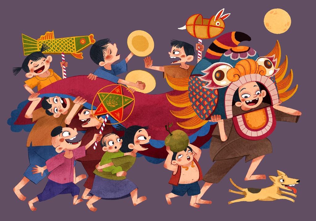 TOP ILLUSTRATION DESIGNS FOR MID-AUTUMN FESTIVAL