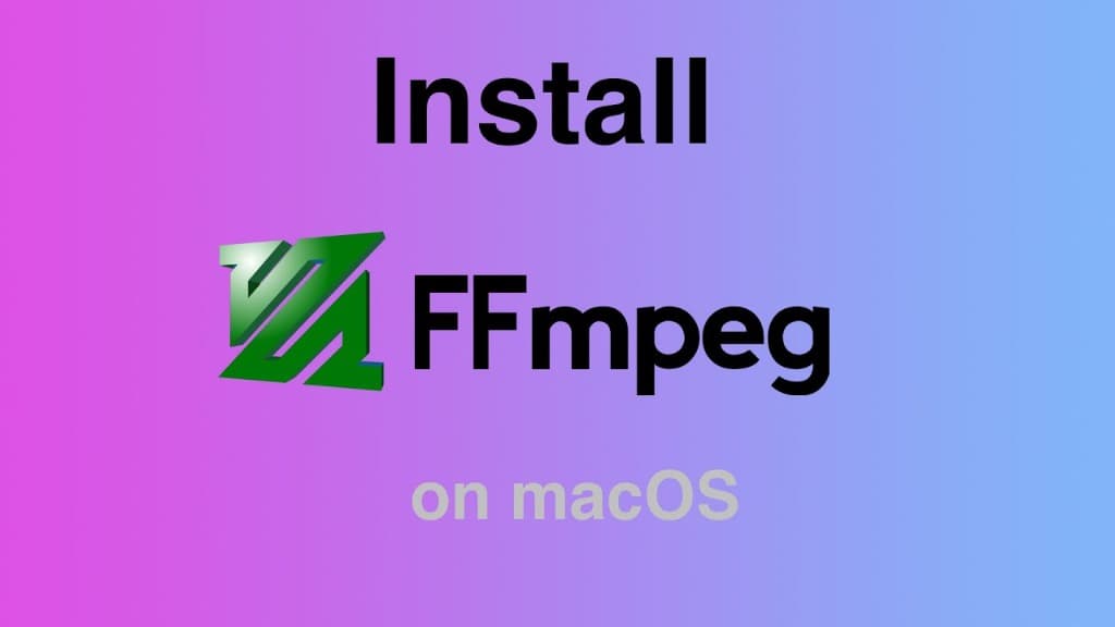 How can i install ffmpeg for macos