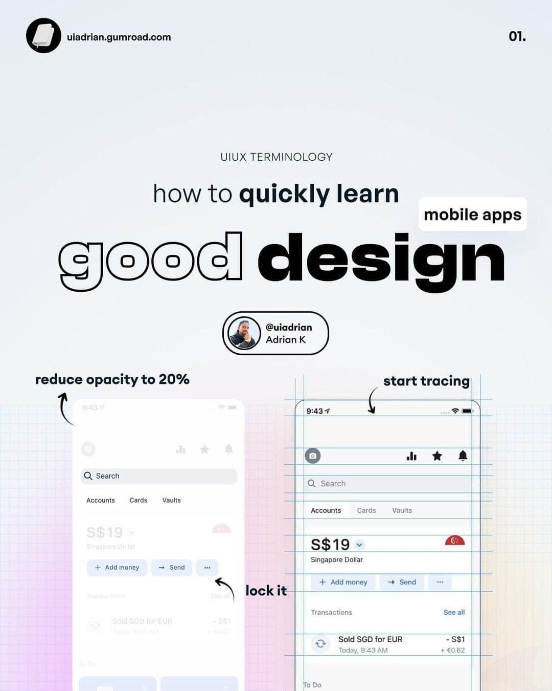 How to quickly learn Good design for mobile app